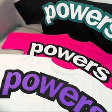 重磅纯棉后背字母大牌爆款宽松oversize短袖T恤女上衣服男潮流ins