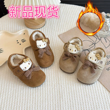 女童棉鞋2025冬季儿童勃肯鞋韩版加厚保暖卡通KT猫小中童鞋子现货