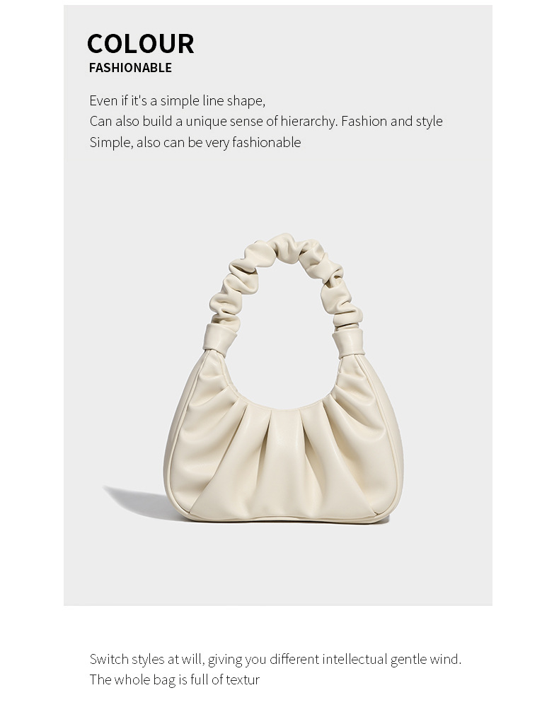 Shoulder Bag For Women Soft Leather Cloud Dumpling Handbag_voghion.com
