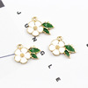 Mountain tea, pendant flower-shaped, earrings, metal hair accessory, Chanel style
