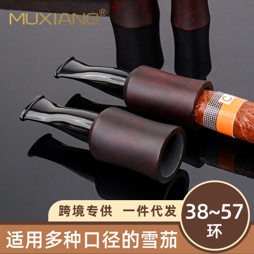 Wood Aroma Cigar Filter Tips Cigar Accessories Cross-border Supply 38-57 Ring Pine Wood Filters Cigar Biting Tips