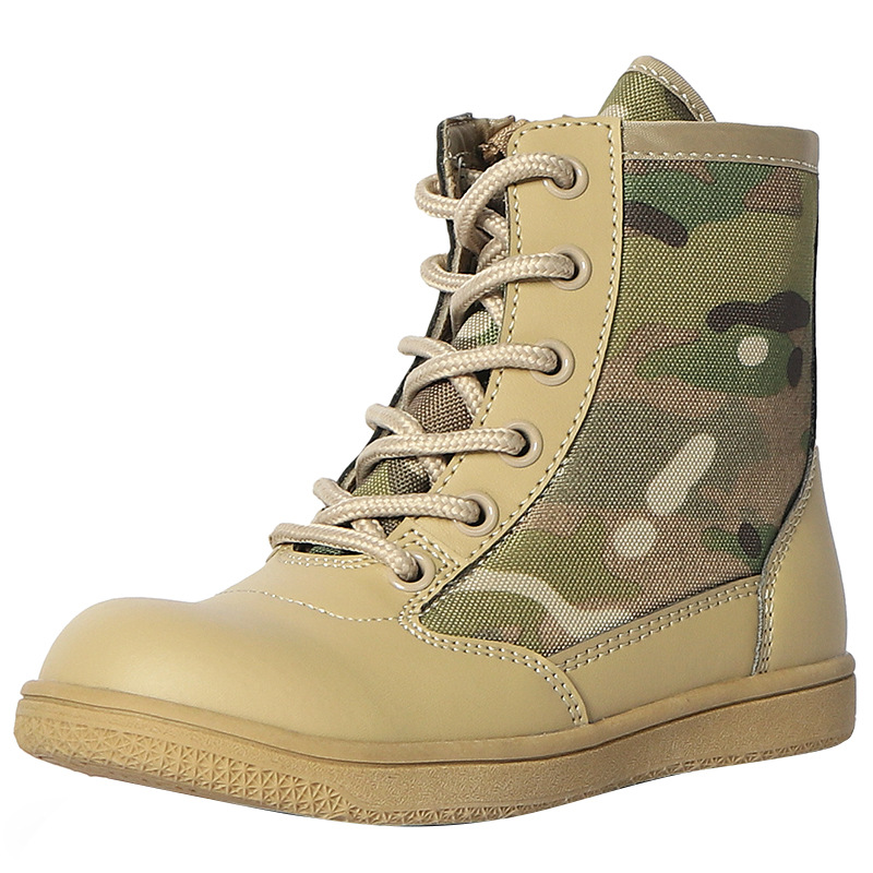 New summer children's outdoor men's combat boots summer camp shoes