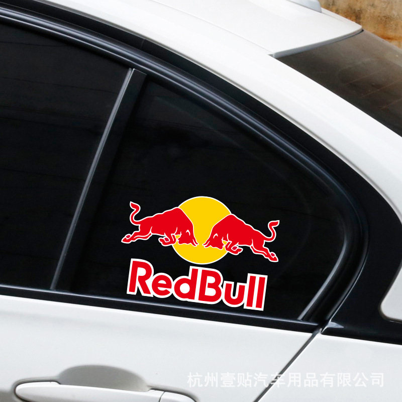 スポンサーのロゴシリーズの車は赤い牛のredbullの反射を貼って自動車の電動のオートバイを貼って車のシールを改造します。