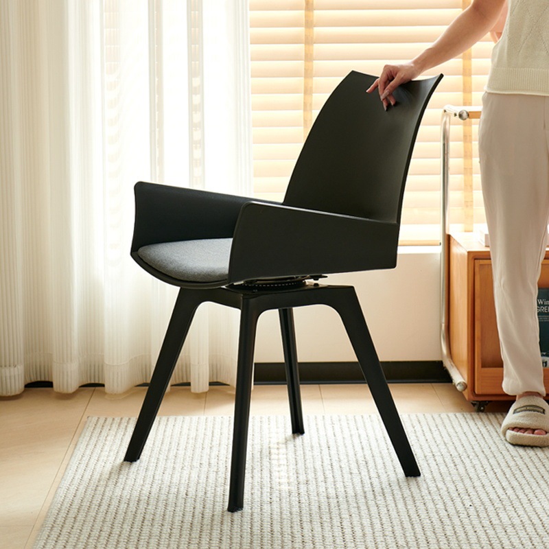 Nordic Dining Chair, Creative Leisure Office Chair, Backrest Negotiation Chair, Household Plastic Chair, Homestay Canteen Thickened Stool