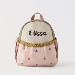 Etsy子供リュックサックの色合わせが可愛いです。