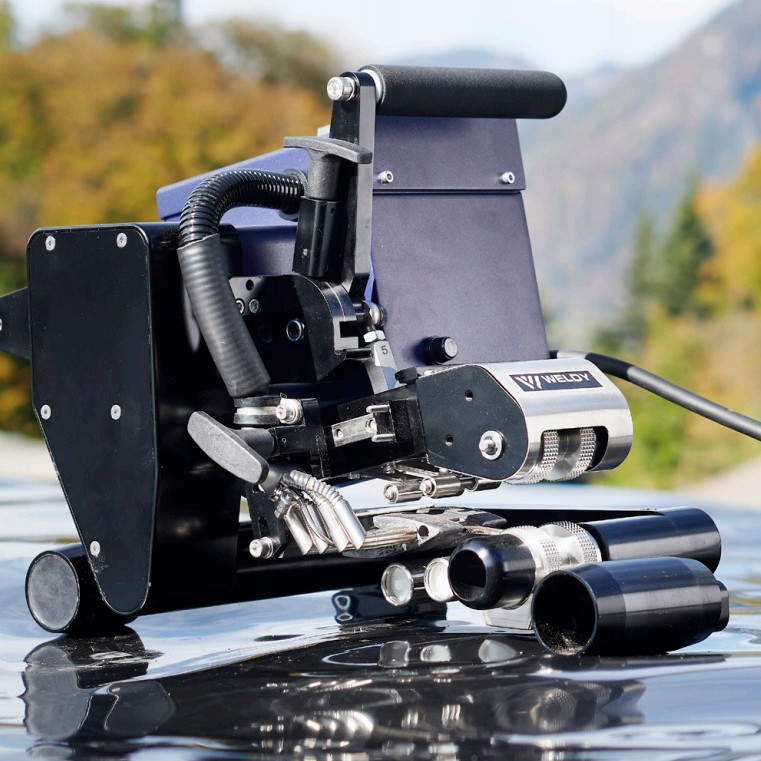 Spot WGW300 Suiza WELDY máquina de soldadura automática de aire caliente máquina de soldadura de trepa soldadura de piso de techo superpuesta image 1
