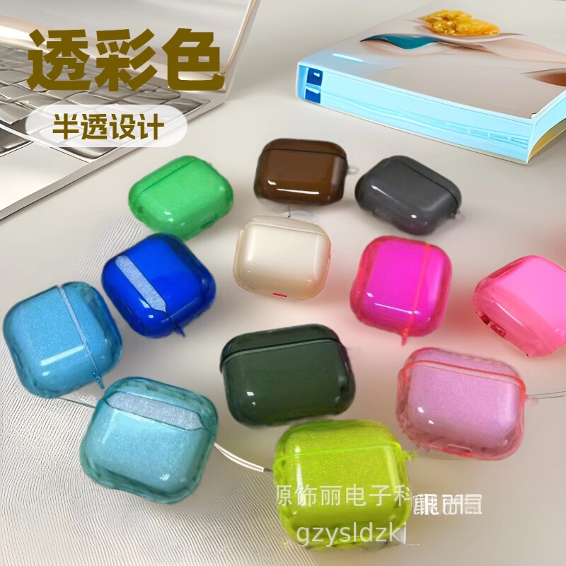 Suitable for Apple Airpods2Pro3 Generation Bluetooth Earphone Case, Transparent Protective Cover, Airpods3Pro2 Protective Cover