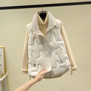 Women's 2025 Winter Korean Style New Versatile Youthful Simple Fashion Slimming Petite Cotton Vest