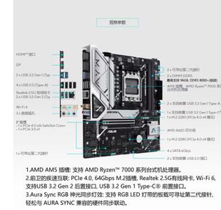 ̨ʽ��XD5 A620/B650������  �m����A�T PRIME A620M-AYW WIF