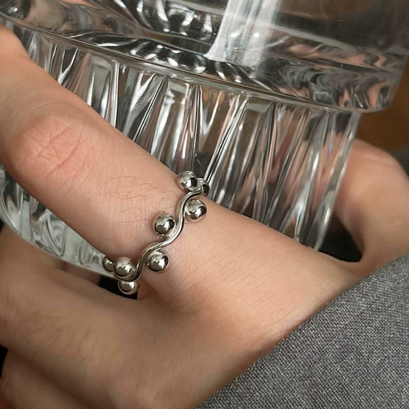 Accessory, nail decoration, small design ring, elastic strap, high-quality style, simple and elegant design