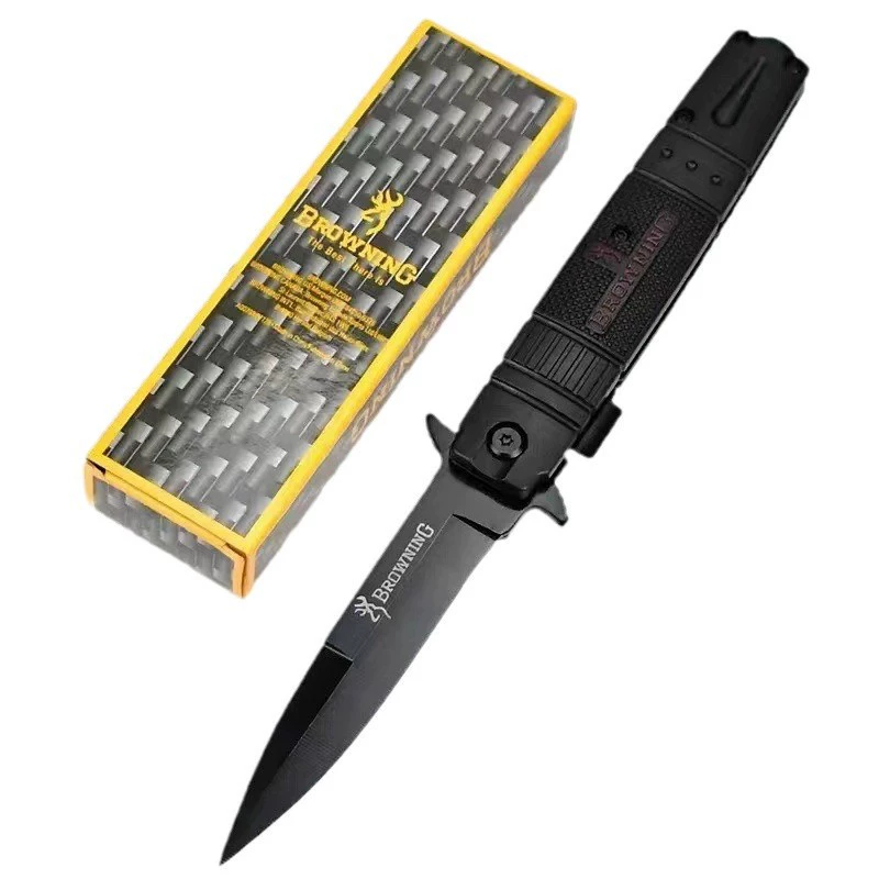 Outdoor stainless steel multi -purpose folding knife High -hardness Survival knife Camp folding knife Portable pocket anti -body knife