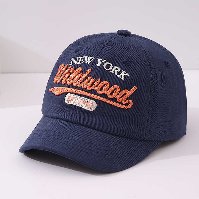 Sombreras de béisbol coreanas para niños primavera y otoño retro letras coreanas bordadas varones y niñas caprichos de boca de pato
