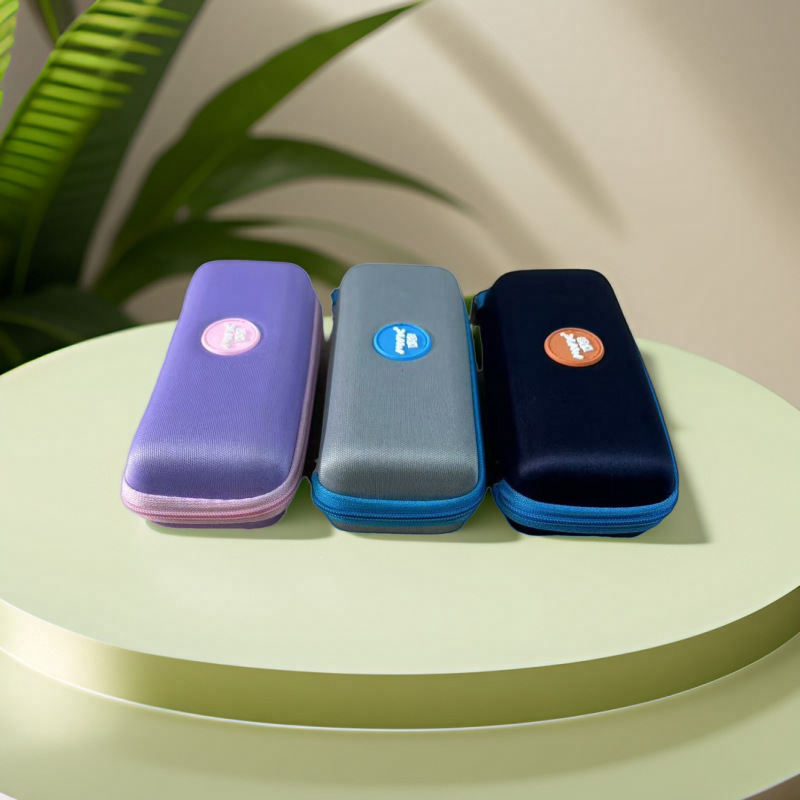 Environmentally Friendly Material Kidsren's Customized Glasses Case Anti-Fall Eva Kidsren's Zipper Bag Multi-Color Optional Support Customized Logo