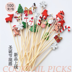 創意的な竹の署名のクリスマスのクリスマスのクリスマスのサンタクロースのクリスマスツリーの果物の署名の軽食の署名のハンバーガーの署名