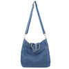 Tide, denim capacious shopping bag, study bag, cloth bag, 2023