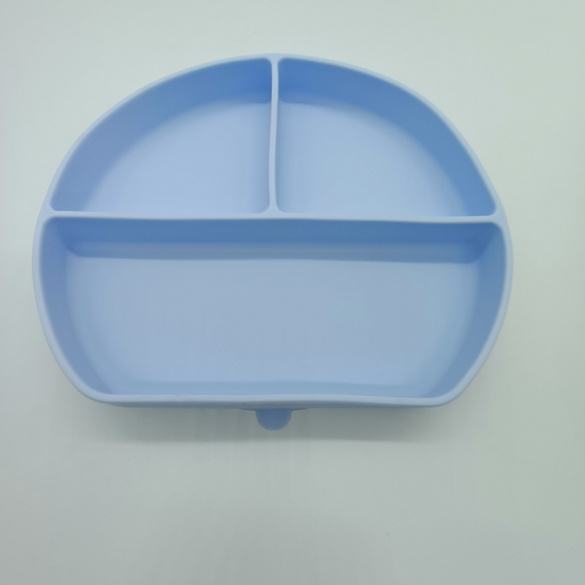吸盘式硅胶三格餐盘 3 divided silicone plate with suction cup