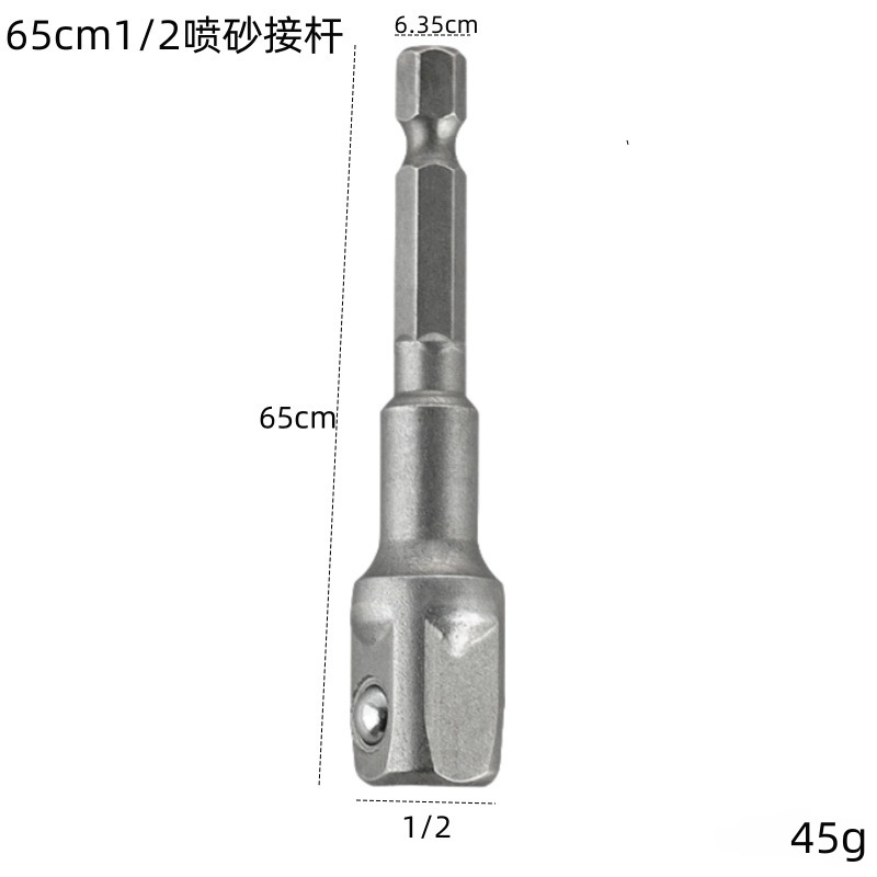 Mango hexagonal a varilla de conexión de manga de Cabeza Cuadrada 1/4 3/8 1/2 lote de aire varilla de conversión de conexión de manga eléctrica al por mayor