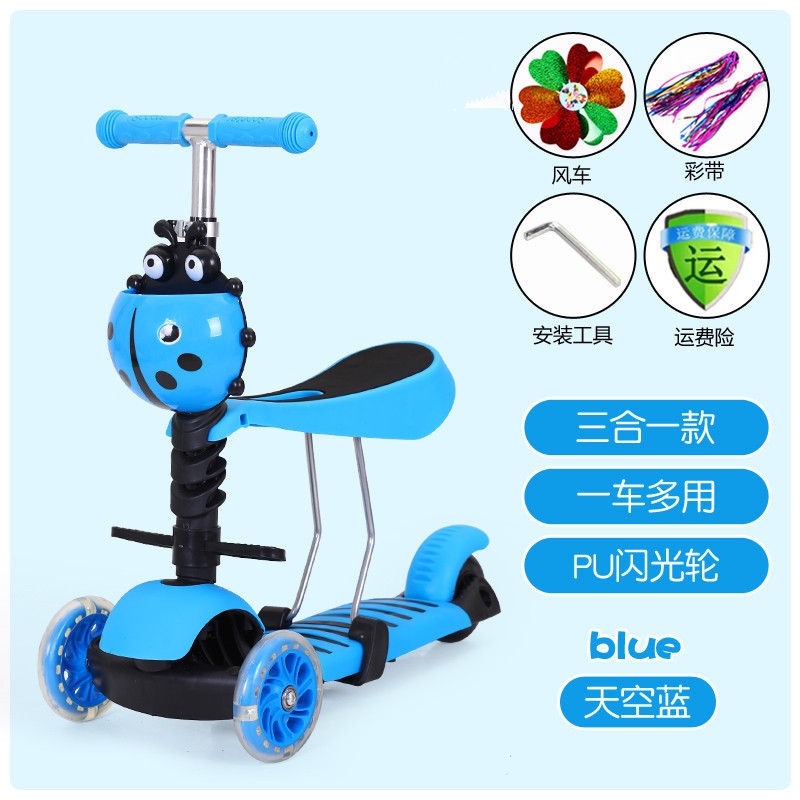 Seven Star Ladybug Sky Blue 3 en 1