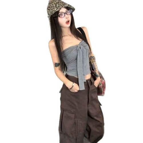 Summer Ins Pure Desire Sexy Bow Tie Strapless Top Women's Slimming Body Shaper Underwear 