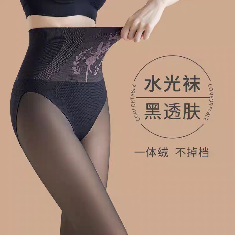 花仙子打底裤水光袜光腿神器秋冬一体裤连裤袜高腰提臀不掉档外穿|undefined