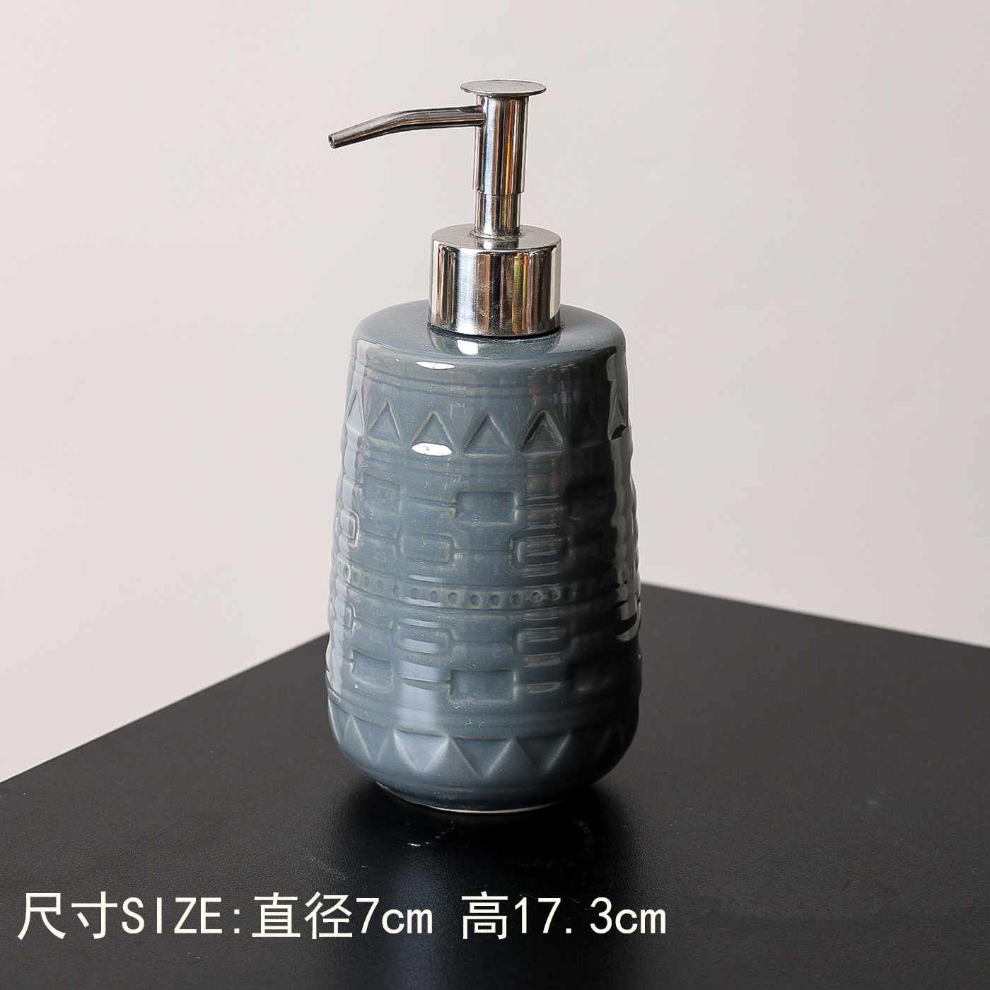 Botella de loción de cerámica de baño de hotel, botella dividida, champú a presión, gel de ducha, loción de manos, acondicionador, botella vacía