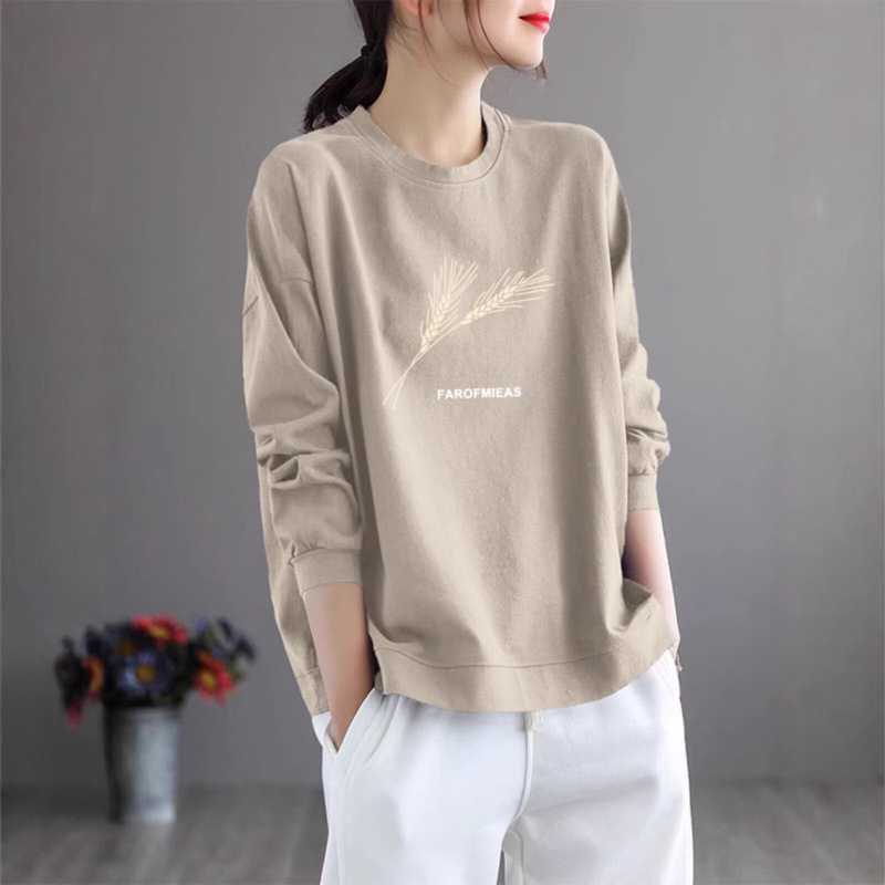 Brand Off-Season Discount European Goods Pure Cotton Casual Plus-Size Printed Tops Women's Fashion Versatile T-Shirts Brand Off-Season Discount European Goods Pure Cotton Casual Plus-Size Printed Tops Women's Fashion Versatile T-Shirts
