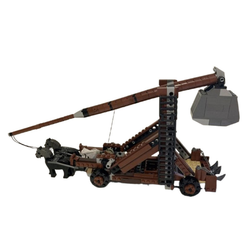 Maqueta de catapulta con bloques de construcción diy_voghion.com