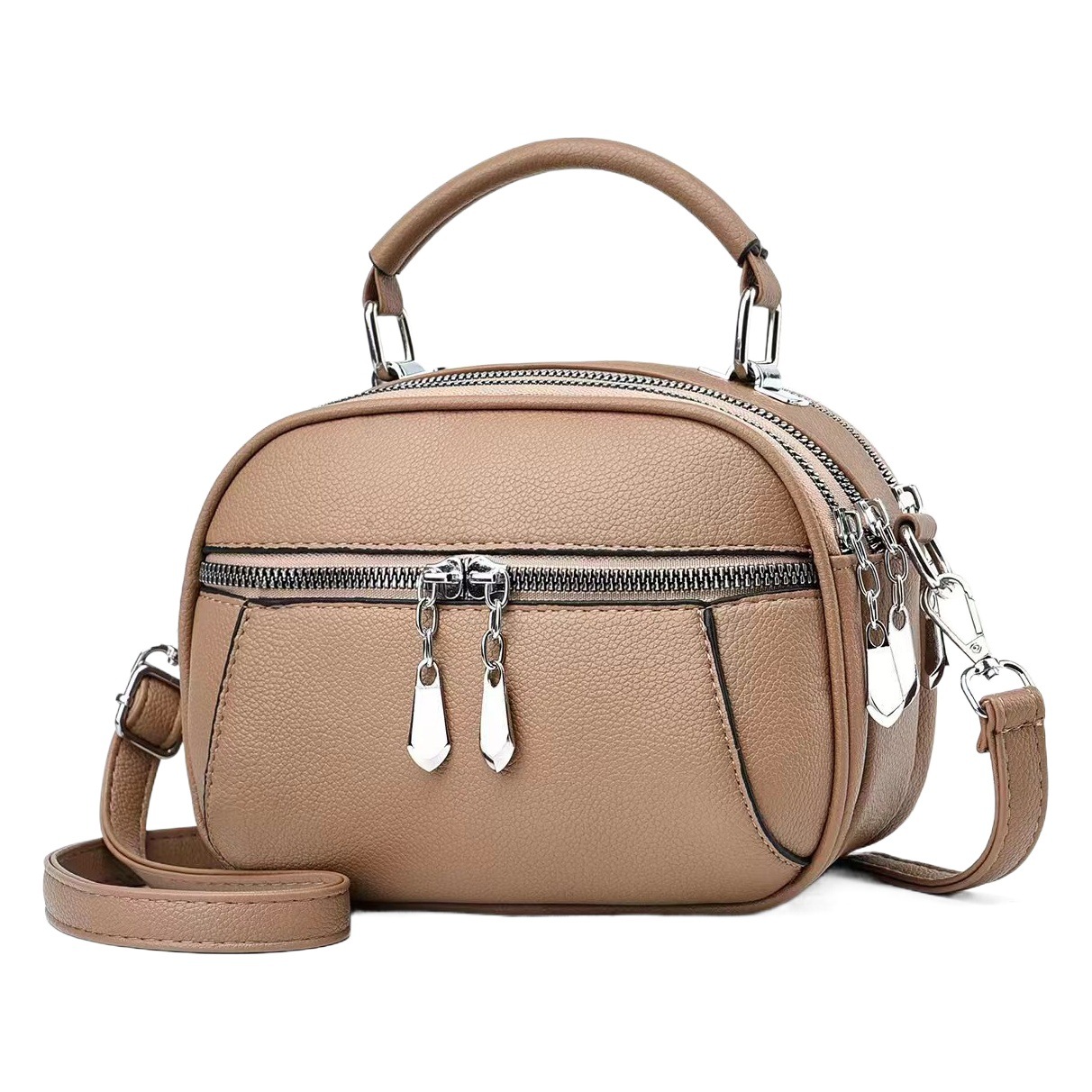 New Handbag Mini Round Bag Fashion Shoulder Bag Simple Crossbody Bag Cross-border Casual Women's Bag Mother Bag