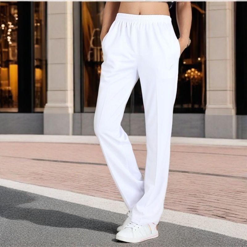 White trousers for men and women for gym