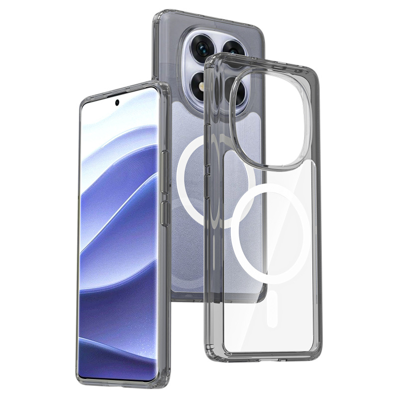 Redmi Note14 磁気携帯電話ケースに適した厚みのあるアクリルスペースクリスタル 13pro14c 透明保護カバー|undefined