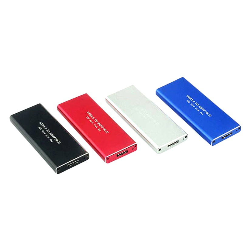 Fábrica ngff Disco Duro caja M.2 estado sólido SSD disipación de calor metal Shell USB3.0 caja móvil de disco duro externo