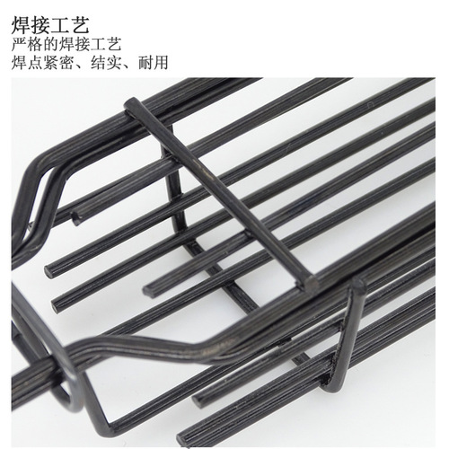 BBQ Grilling Supplies Non-stick Grilling Mesh Sausage Grilling Basket Skewer Grilling Tongs Grilling Mesh Grilling Rack 43CM Long