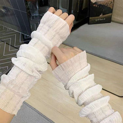 日焼け止め袖ファッション日焼け止め袖カバー女性夏のアウトドア手袋通気性のある手袖自転車運転腕カバー袖