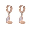 Universal fashionable earrings stainless steel, Japanese and Korean, simple and elegant design