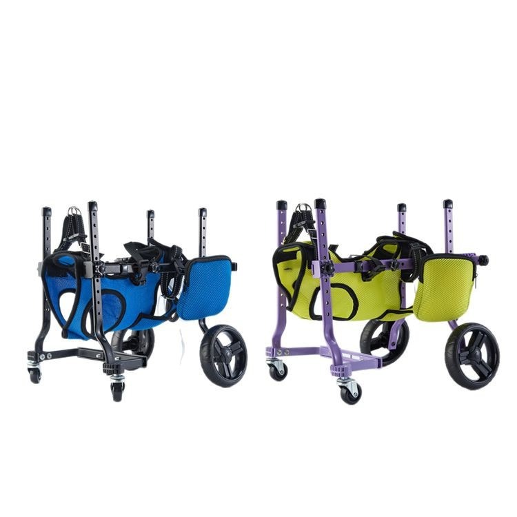Entrenamiento de rehabilitación para perros pequeños, entrenamiento, vehículo de asistencia para caminar, asistencia en cuatro ruedas, salida móvil, vehículo portátil para discapacitados para mascotas