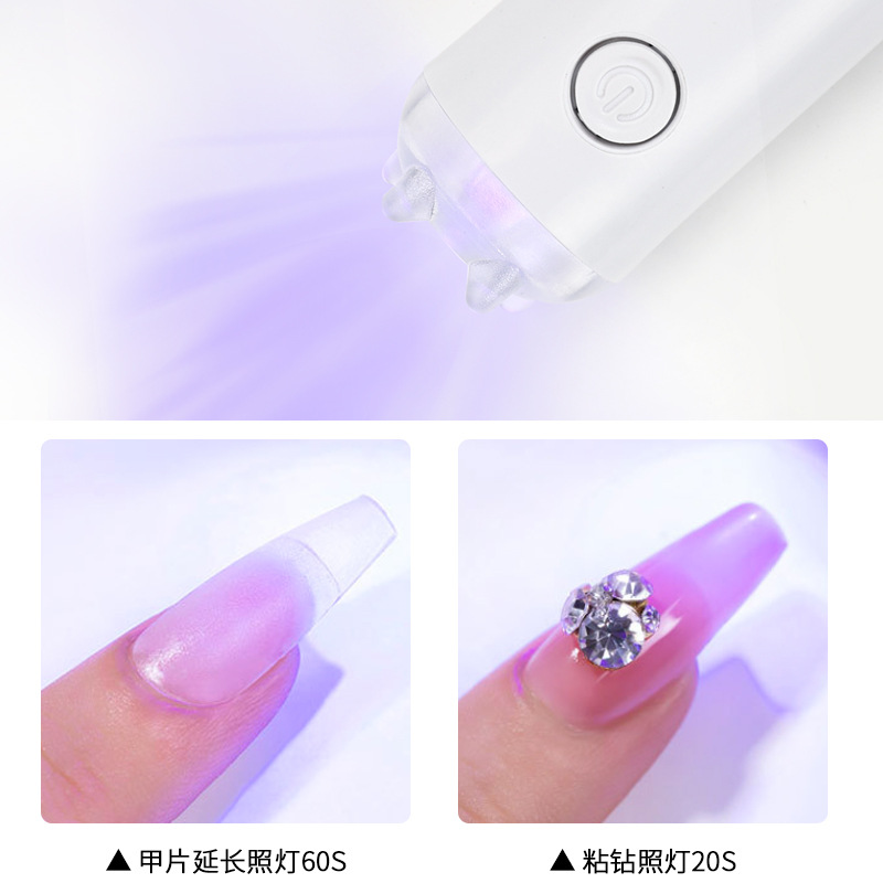 Lámpara para hornear uñas de una palabra Gel para esmalte de uñas Mini lámpara de mano especial Monstruo Lámpara de fototerapia para uñas 8 segundos de secado rápido