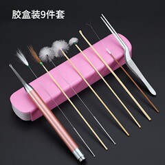 现货采耳工具套装鹅毛棒挖耳按摩耳道耳朵采耳师工具一整套掏耳勺