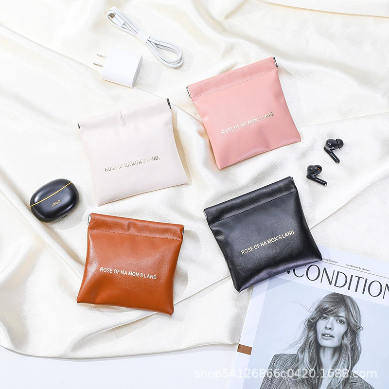 Хлопковый(?) polyurethane storage bag organizer for headphones & cosmetics