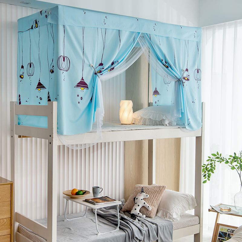 Dormitorio cortina de cama opacas mosquitera dormitorio de estudiantes integrado litera superior litera superior e inferior cama alta cortina cubierta cama individual