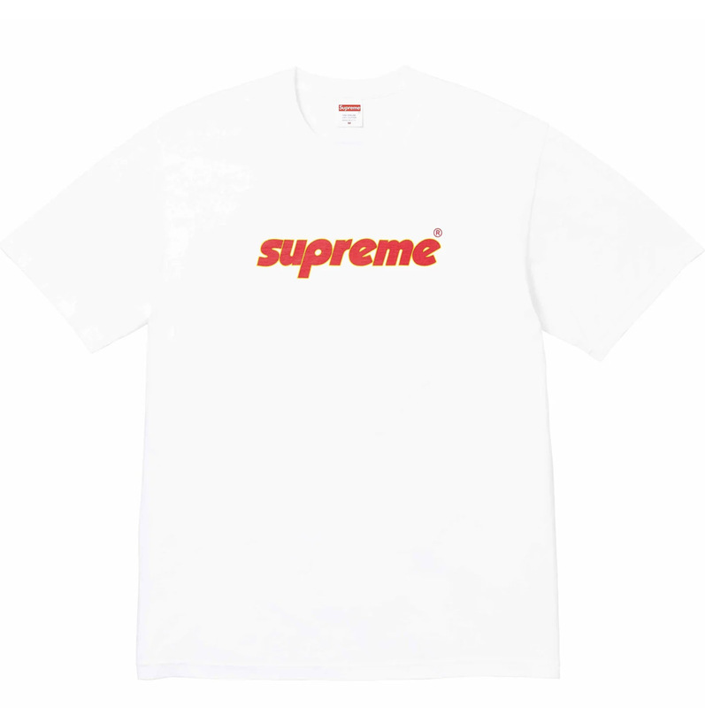ヨーロッパとアメリカのトレンディなブランド 270 グラム純綿ストリート Sup レタールーズ半袖 Tシャツ男性と女性のクラシックプリントジョイント Tシャツ夏|undefined