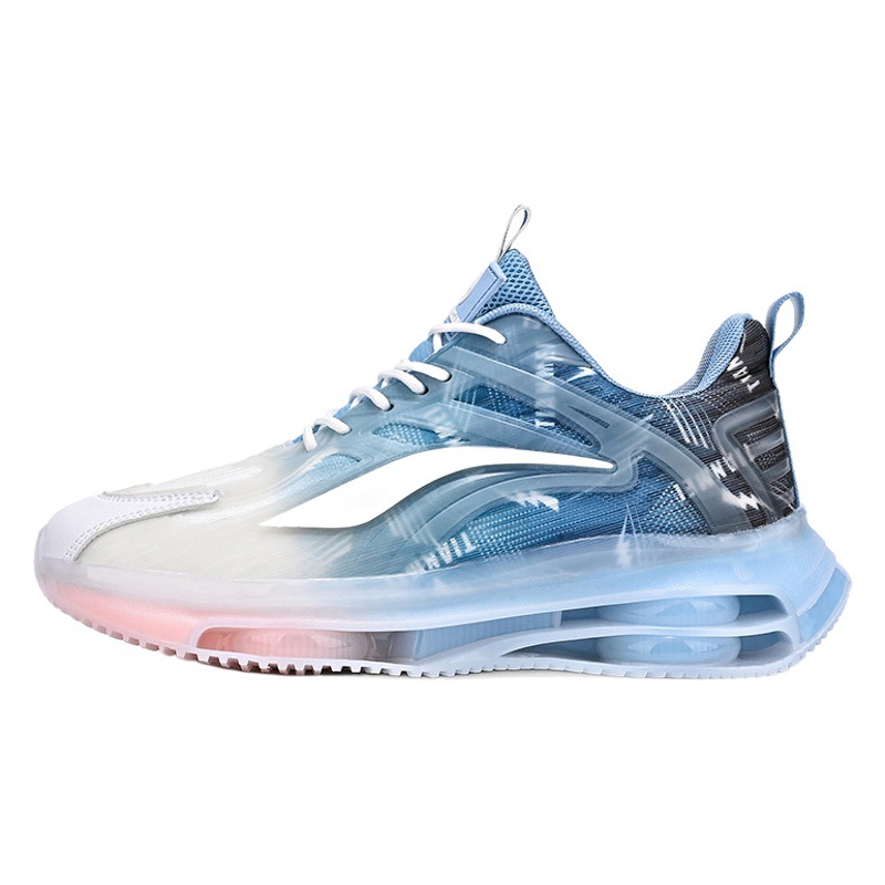 Zapatos de hombre de coco, superficie de malla transpirable, zapatos deportivos casuales, suela gruesa, aumento del colchón de aire, zapatos de moda de papá, venta al por mayor