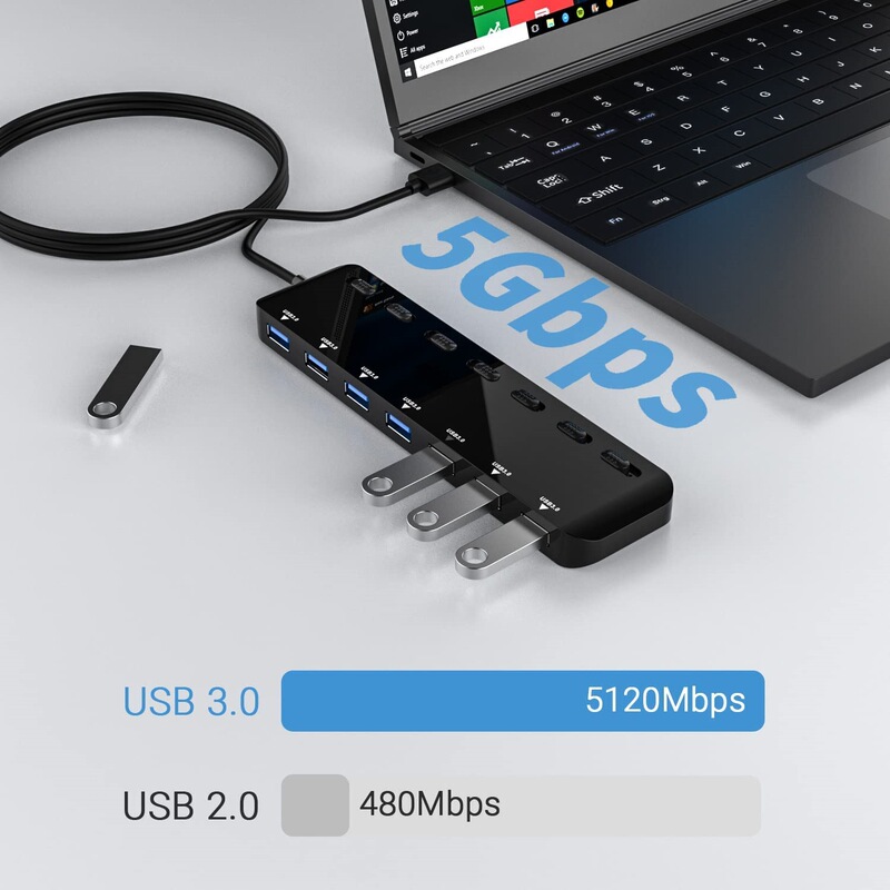 Usb 3.0 7ポートhub 1モップ4 usb3.0ハブメーカー7ポートスイッチ|undefined