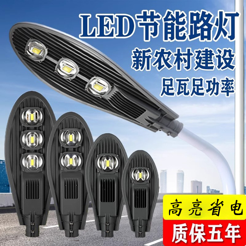 Cabeza de lámpara de calle LED espada 100W 50W carretera municipal brazo de elevación al aire libre impermeable poste rural lámpara de carretera 220V