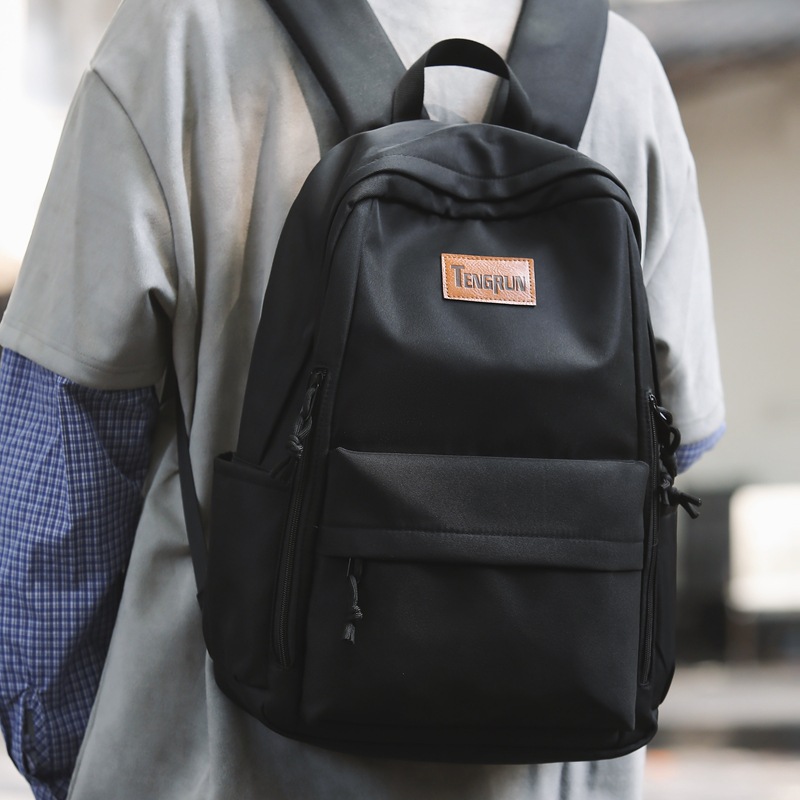 Mochila para estudiantes universitarios masculinos Mochila de cercanías de moda casual para estudiantes de secundaria para estudiantes de secundaria para estudiantes de secundaria Bolso de computadora Mochila escolar de gran capacidad