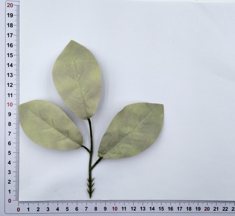 メーカー卸売りシミュレーション緑植シミュレーション春ユーカリ木の葉シルク印刷葉矢印付き三叉ユーカリ木の葉|undefined