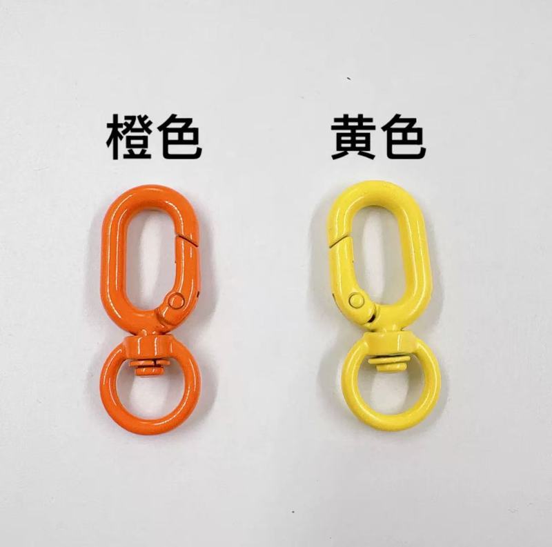 烤漆彩色弹簧扣8字圆形开口环提子弹簧圈钥匙扣DIY配件合金U型扣|undefined
