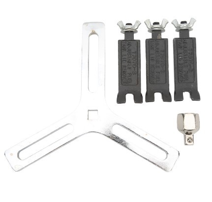 Herramienta para quitar la tapa del tanque de combustible del coche, llave especial para quitar la tapa de la bomba de gasolina, ángulo ajustable recto y curvo, tipo universal para reparación de automóviles.