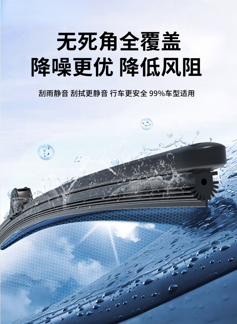 Compatible with Hongqi wipers HSHs5/HS7, Hongqi H9HS3EQM5 special wiper blades, frameless silent rubber strips