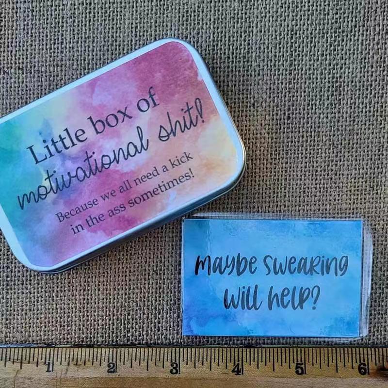 2022 europeo y americano caliente nueva diversión alentador conjunto de tarjetas de felicitación personalizada caja de dulces tarjeta de felicitación de regalo de inspiración