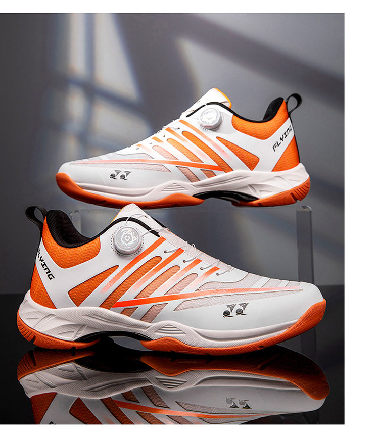 Giày thể thao cầu lông tennis chuyên nghiệp unisex siêu nhẹ thoáng khí chống trượt — 9212 Trăng Xanh, 9212 xanh nhạt, 9212 Đen Cam chi tiết 25